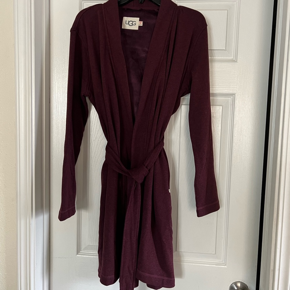 UGG Women's Robe in Deep Wine Red